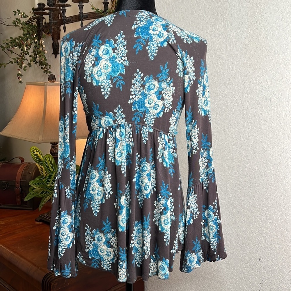 Free People | Floral Babydoll Tunic | Size XS - Picture 4 of 10